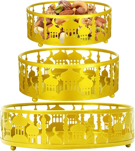 24k Gold Ramadan Serving Tray