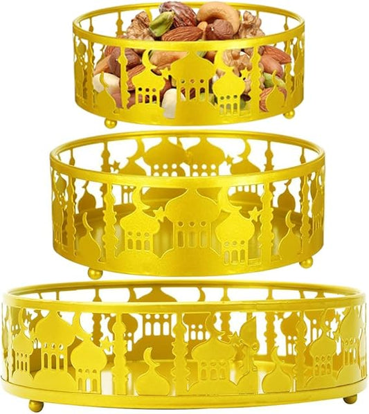 24k Gold Ramadan Serving Tray
