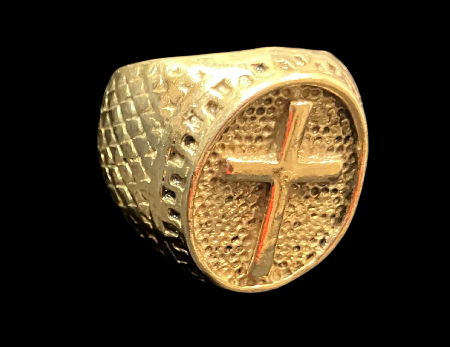 Gold Touch Orlando – Handmade 24K Gold Plated Holy Cross Ring