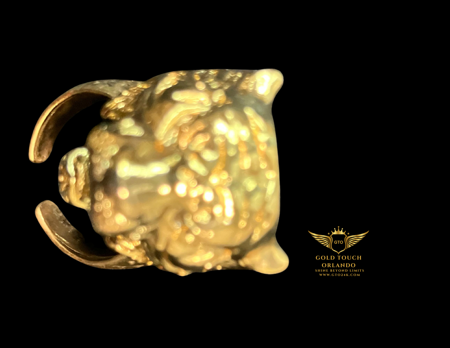 Gold Touch Orlando – Handmade 24K Gold Plated Vintage Punk Adjustable Tiger Ring
