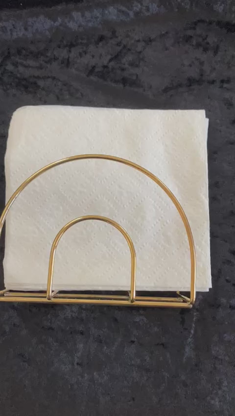 24k Gold plated Tissue paper holder